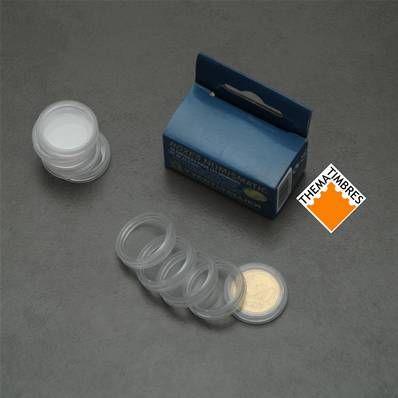 10 capsules 22.5 mm pour pieces 20 cent euro Yvert et Tellier 310124