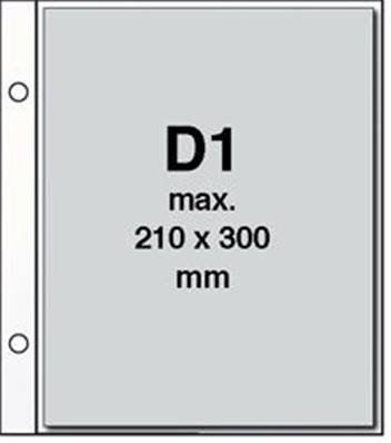 10 gaines transparentes D1 à 1 poche DAVO 23701