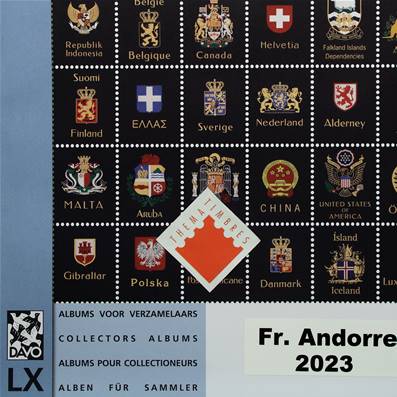 Feuilles Luxe ANDORRE Francais 2023 DAVO 1553