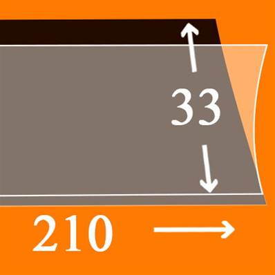 25 bandes Hawid simple soudure fond noir 210 x 33 mm HA1033 321470