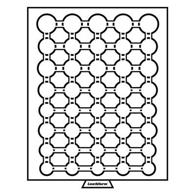 Medaillier tiroir fumé pieces 1 cent à 2 euros sous capsules Leuchtturm 309885