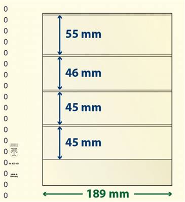 10 feuilles neutres LINDNER T 802401P