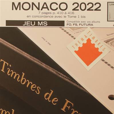 Jeu Monaco Futura MS 2022 Yvert et Tellier 137573