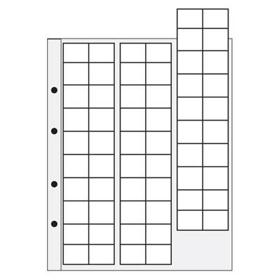 2 feuilles caravelle pour monnaies 60 cases de 22 mm Yvert et Tellier 2505