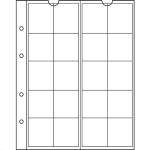 5 feuilles Numis 34 à  20 cases 34 mm Leuchtturm NH20 338571